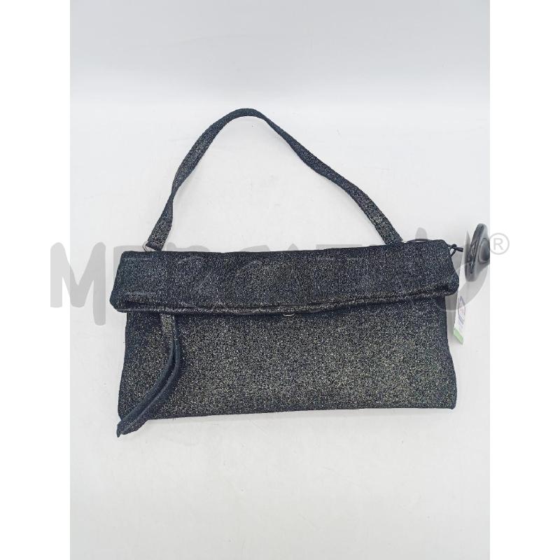 BORSA GIANNI CHIARINI GLITTER NERO ZIP BOTTONI  | Mercatino dell'Usato Roma re di roma 1