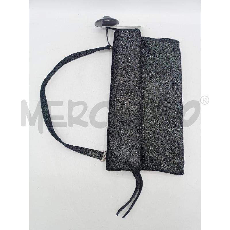 BORSA GIANNI CHIARINI GLITTER NERO ZIP BOTTONI  | Mercatino dell'Usato Roma re di roma 5