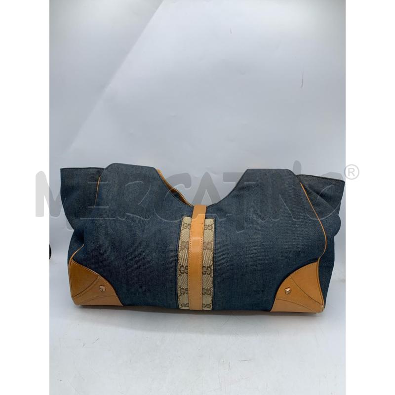 BORSA GUCCI JACKIE DENIM INSERTI BEIGE LEATH | Mercatino dell'Usato Roma re di roma 3