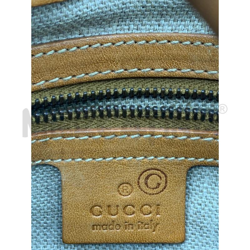 BORSA GUCCI JACKIE DENIM INSERTI BEIGE LEATH | Mercatino dell'Usato Roma re di roma 5