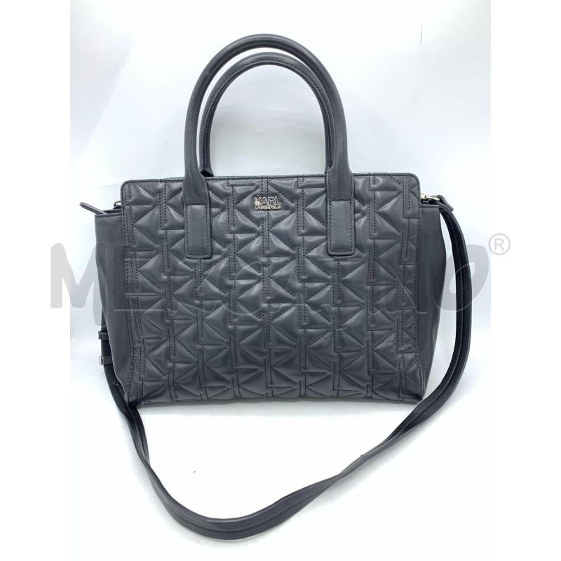 BORSA KARL LAGERFELD PELLE NERO MONOGRAM  | Mercatino dell'Usato Roma re di roma 1