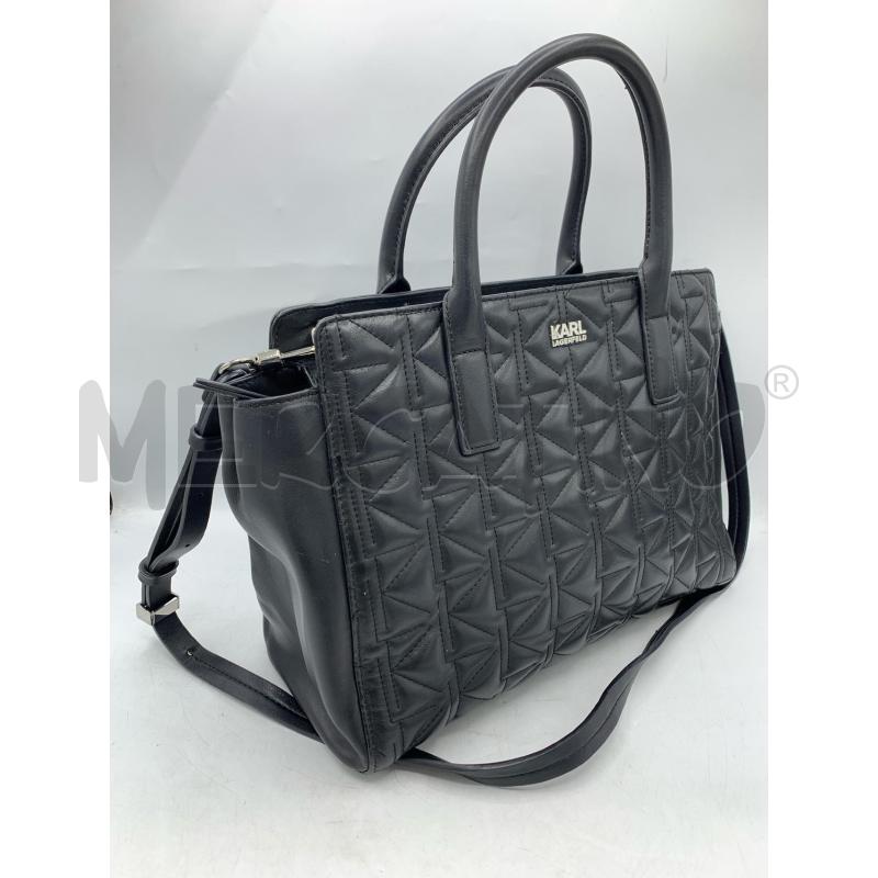 BORSA KARL LAGERFELD PELLE NERO MONOGRAM  | Mercatino dell'Usato Roma re di roma 2