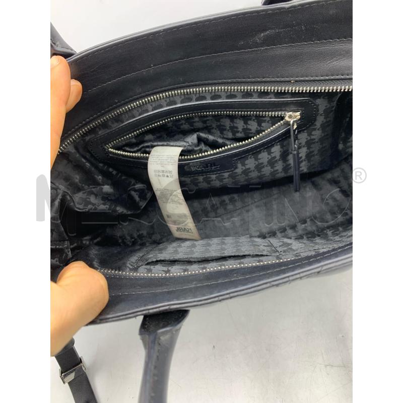 BORSA KARL LAGERFELD PELLE NERO MONOGRAM  | Mercatino dell'Usato Roma re di roma 4