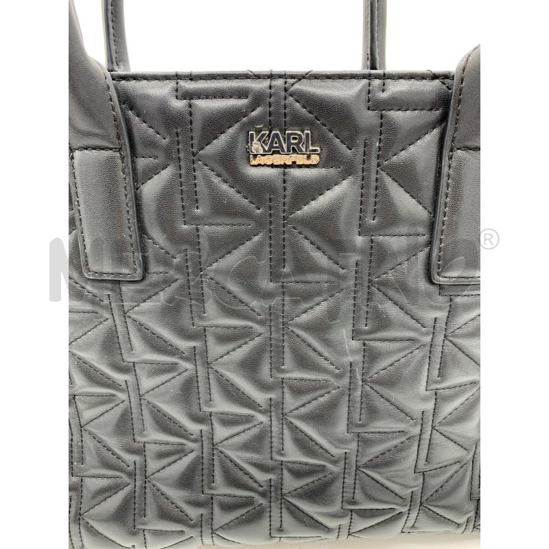 BORSA KARL LAGERFELD PELLE NERO MONOGRAM  | Mercatino dell'Usato Roma re di roma 5