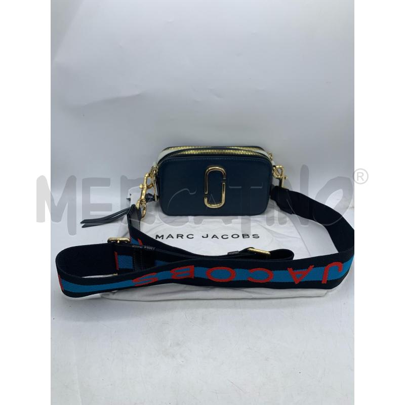 BORSA MARC JACOBS BLU TRACOLLA LOGO ROSS | Mercatino dell'Usato Roma re di roma 1