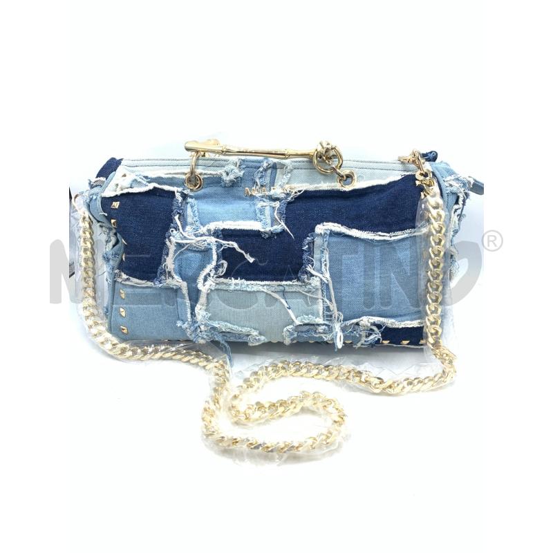 BORSA MIA BAG JEANS CATENA GOLD  | Mercatino dell'Usato Roma re di roma 1