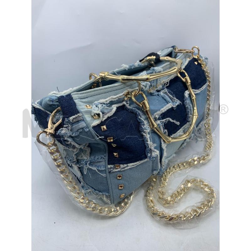 BORSA MIA BAG JEANS CATENA GOLD  | Mercatino dell'Usato Roma re di roma 2