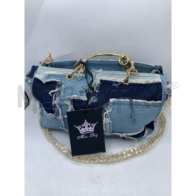 BORSA MIA BAG JEANS CATENA GOLD  | Mercatino dell'Usato Roma re di roma 3