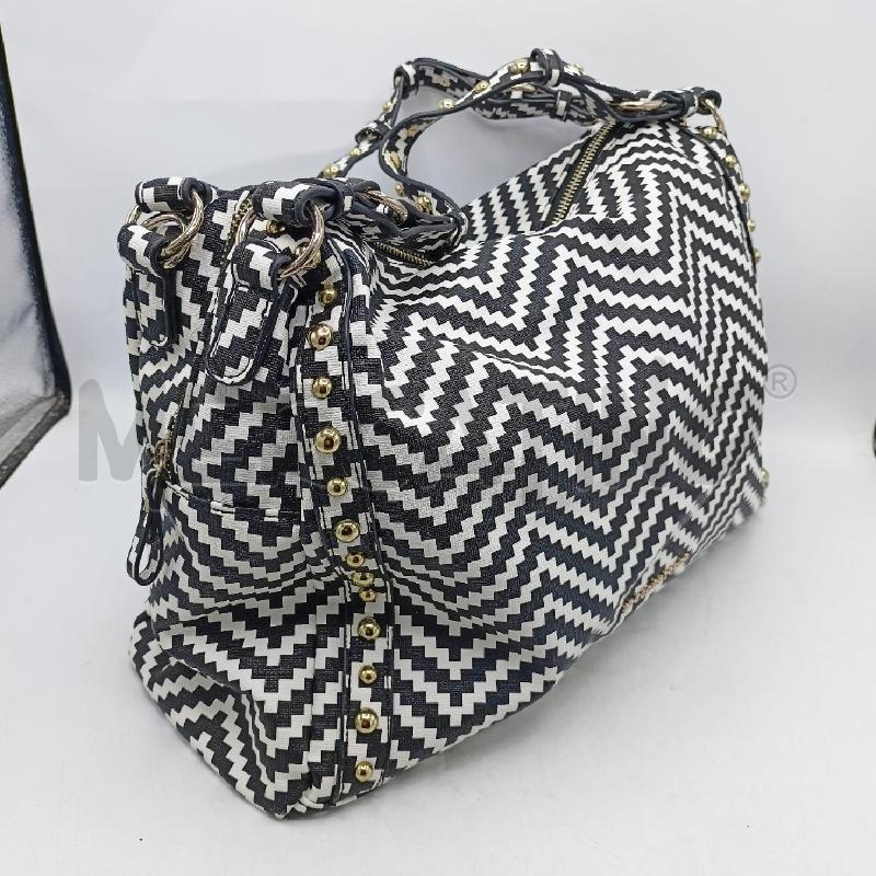 BORSA ROCCO BAROCCO BIANCO NERO PIXEL | Mercatino dell'Usato Roma re di roma 2