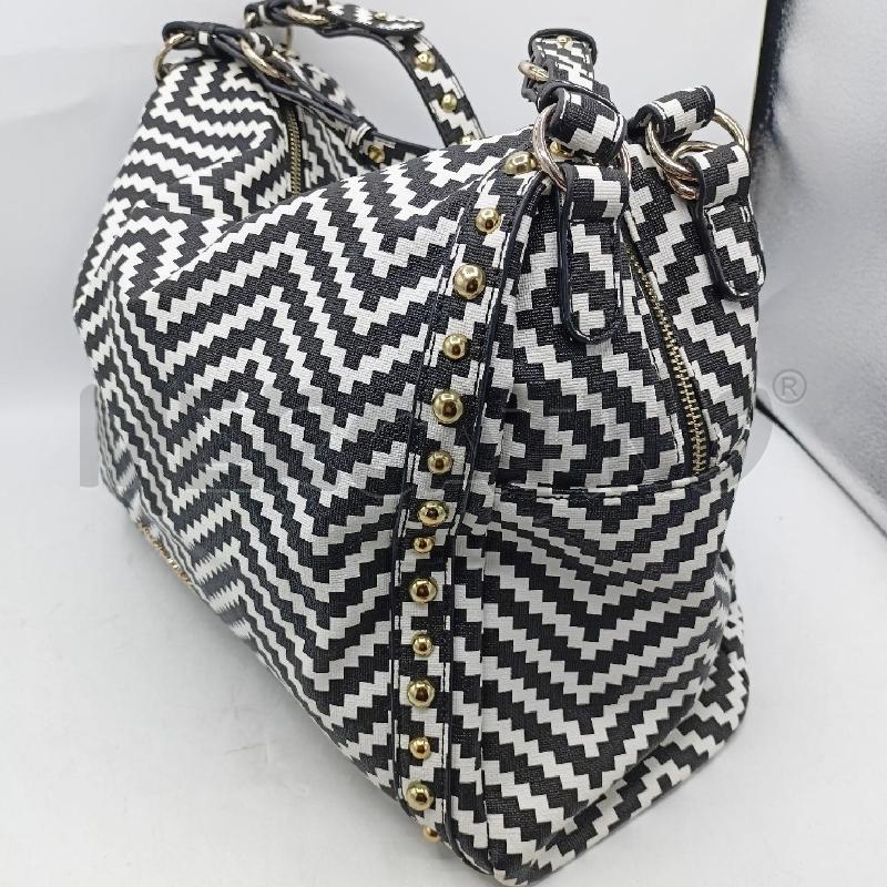 BORSA ROCCO BAROCCO BIANCO NERO PIXEL | Mercatino dell'Usato Roma re di roma 4