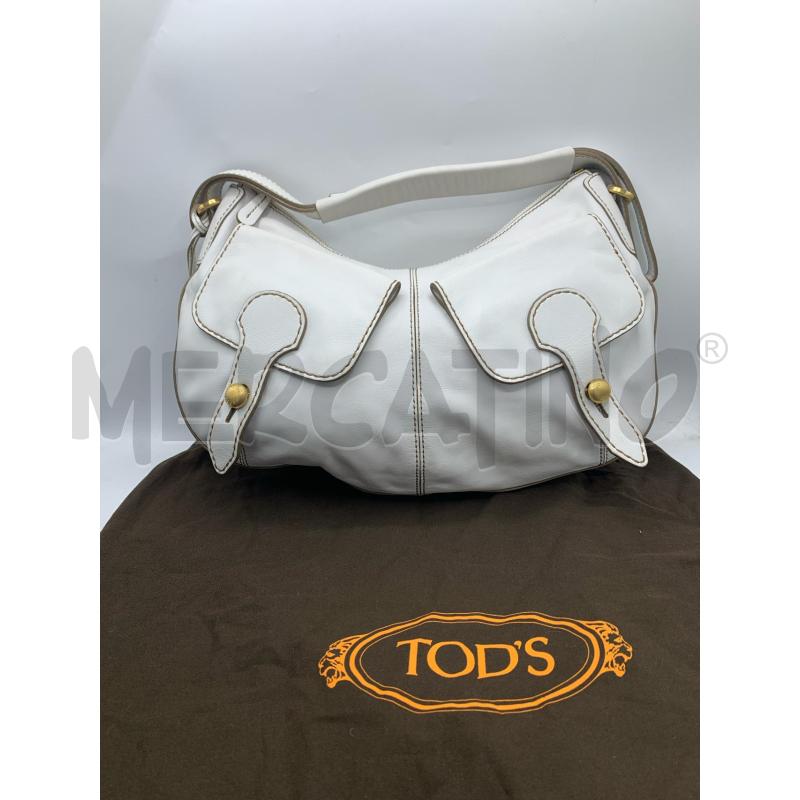 BORSA TODS BIANCA TASCHE LEATH | Mercatino dell'Usato Roma re di roma 1