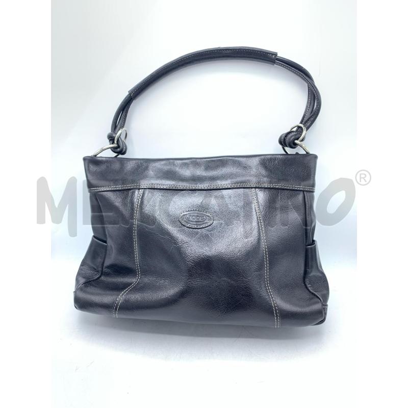 BORSA TOD'S PELLE NERO MANICO  | Mercatino dell'Usato Roma re di roma 1