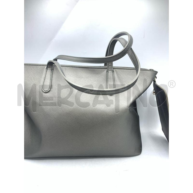 BORSA TRUSSARDI JEANS GRIGIO SILVER  | Mercatino dell'Usato Roma re di roma 3