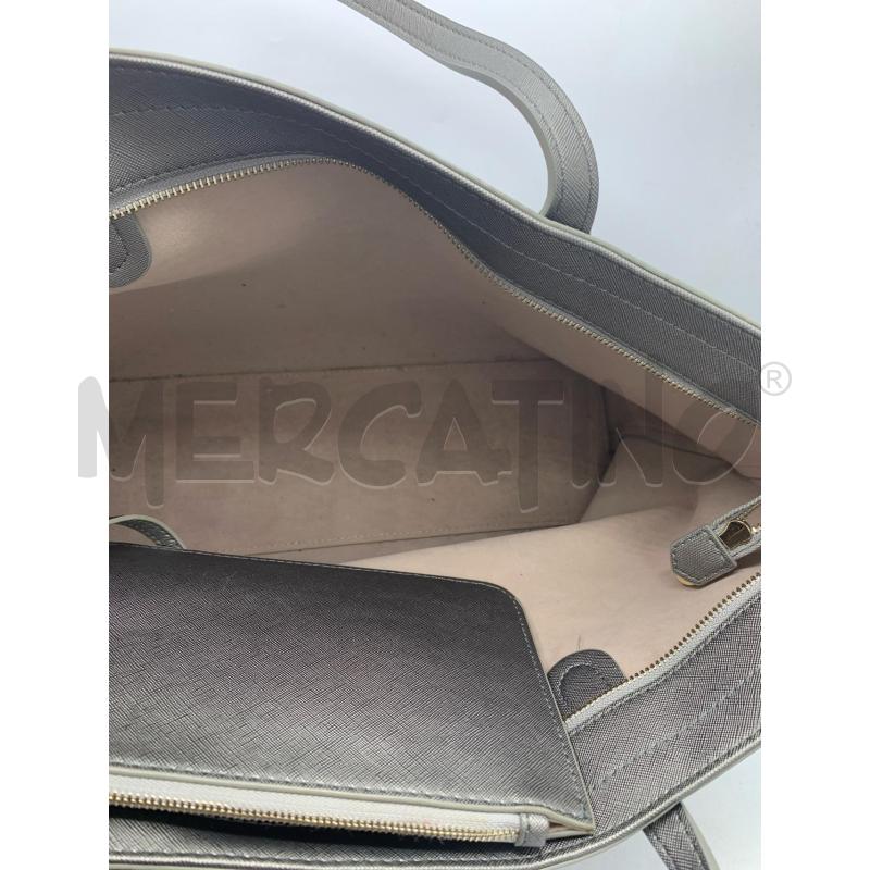 BORSA TRUSSARDI JEANS GRIGIO SILVER  | Mercatino dell'Usato Roma re di roma 4