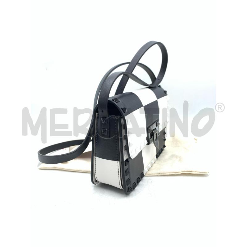 BORSA VALENTINO GARAVANI SMALL ROCKSTUD23 CHESS PRINT | Mercatino dell'Usato Roma re di roma 2