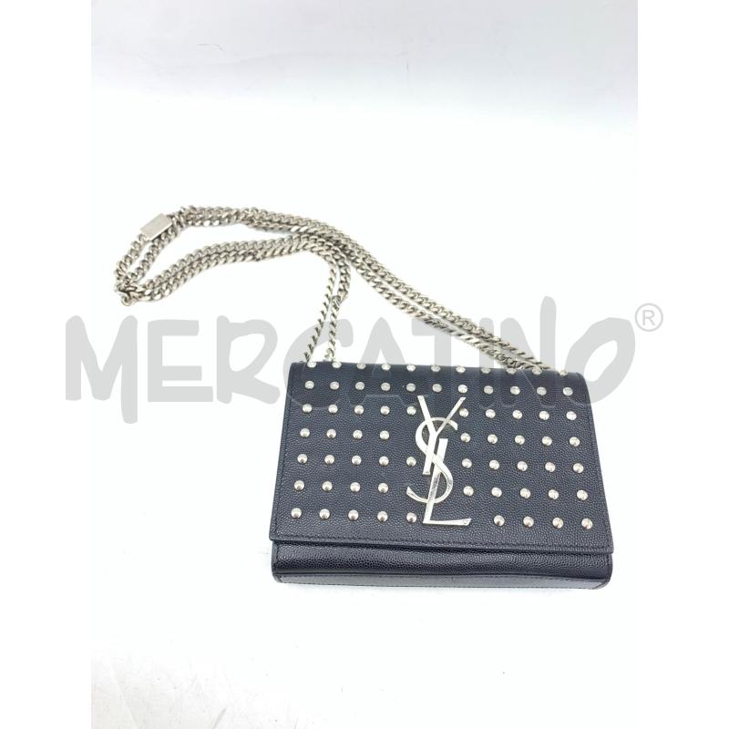 BORSA YVES SAINT LAURENT  NERO BORCHIE CATENA  | Mercatino dell'Usato Roma re di roma 1