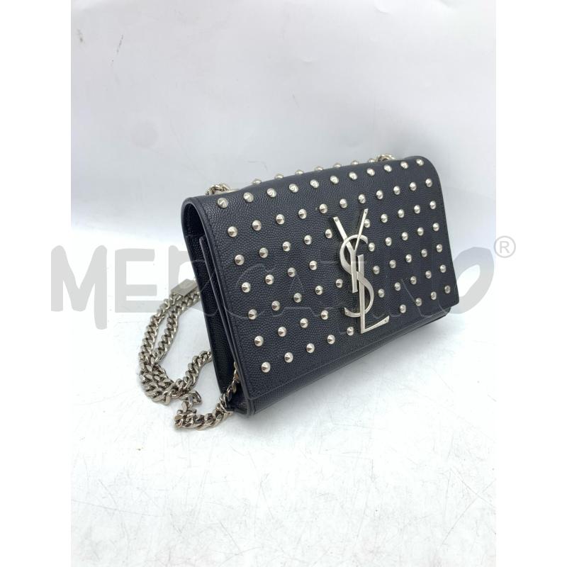 BORSA YVES SAINT LAURENT  NERO BORCHIE CATENA  | Mercatino dell'Usato Roma re di roma 2