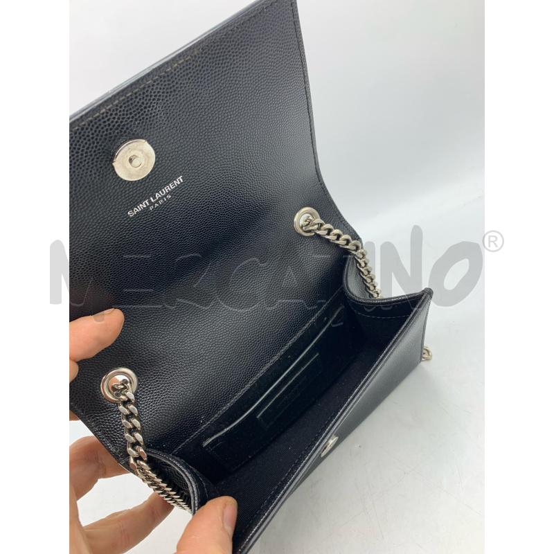 BORSA YVES SAINT LAURENT  NERO BORCHIE CATENA  | Mercatino dell'Usato Roma re di roma 4