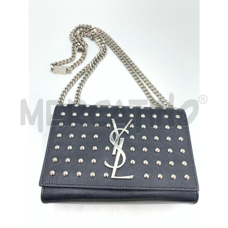 BORSA YVES SAINT LAURENT  NERO BORCHIE CATENA  | Mercatino dell'Usato Roma re di roma 5