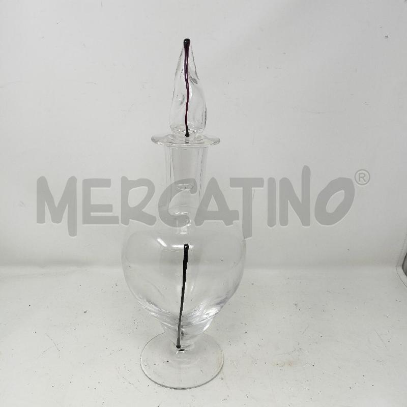 BOTTIGLIA MURANO CENEDESE DEC COLATURA NERA TAPPO GOCCIA  | Mercatino dell'Usato Roma re di roma 1