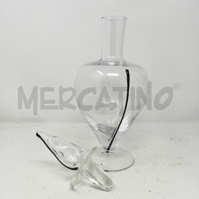 BOTTIGLIA MURANO CENEDESE DEC COLATURA NERA TAPPO GOCCIA  | Mercatino dell'Usato Roma re di roma 4