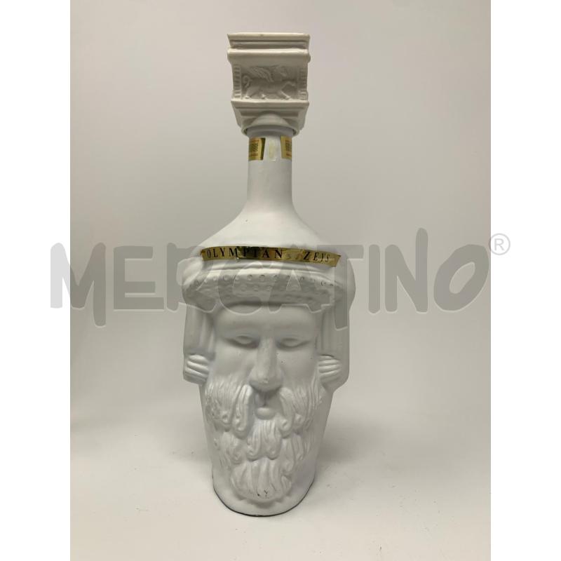 BOTTIGLIA OUZO LIQUORE BIANCA VOLTO ATHENA ZEUS TAPPO CAPITELLO  | Mercatino dell'Usato Roma re di roma 4