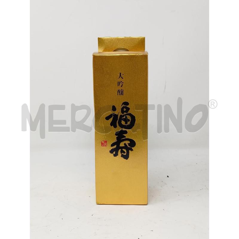 BOTTIGLIA SAKE' 300ML FUKUJU BORRIGLIA NERA ETICHETTA DIORATA | Mercatino dell'Usato Roma re di roma 1