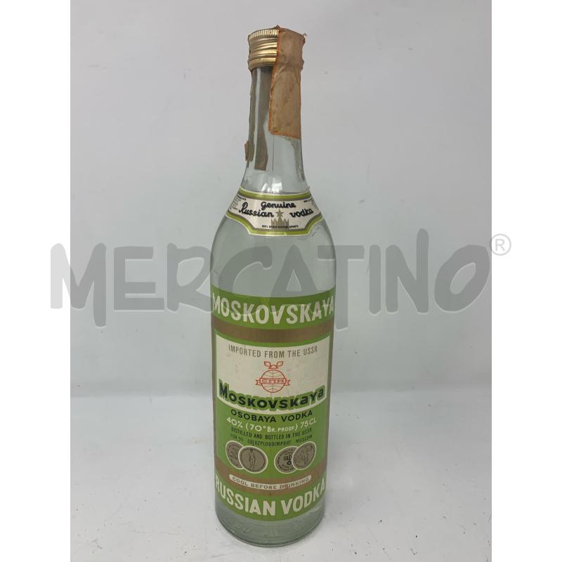 BOTTIGLIA VODKA MOSKOVSKAYA ETICHETTA VERDE | Mercatino dell'Usato Roma re di roma 1