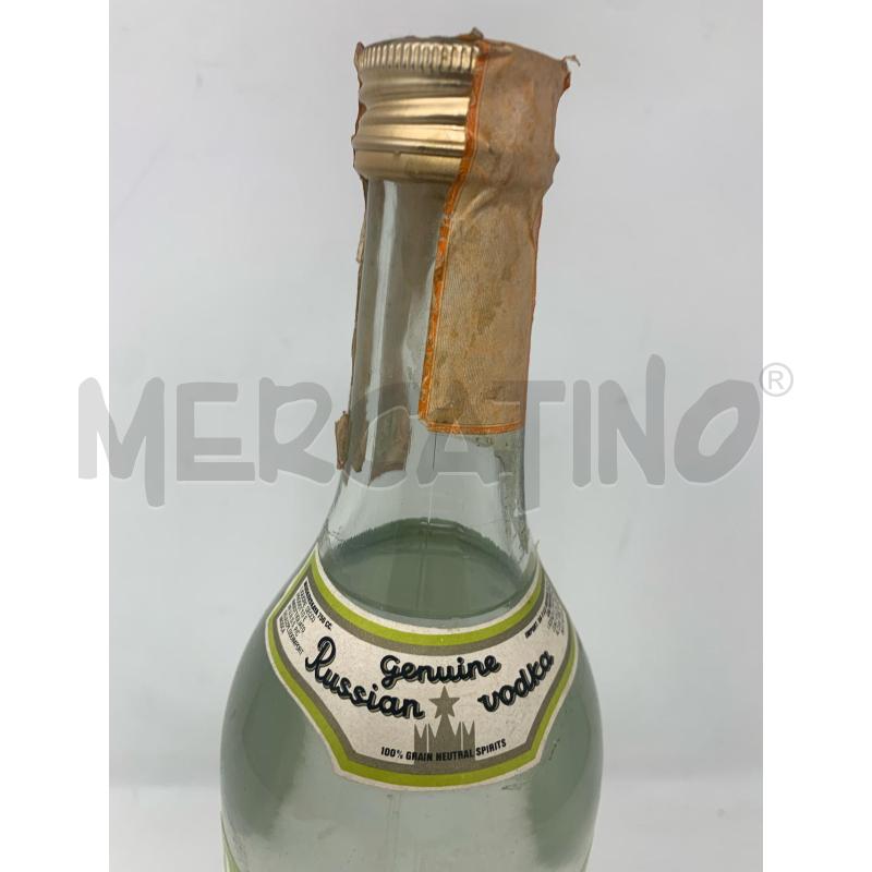 BOTTIGLIA VODKA MOSKOVSKAYA ETICHETTA VERDE | Mercatino dell'Usato Roma re di roma 3