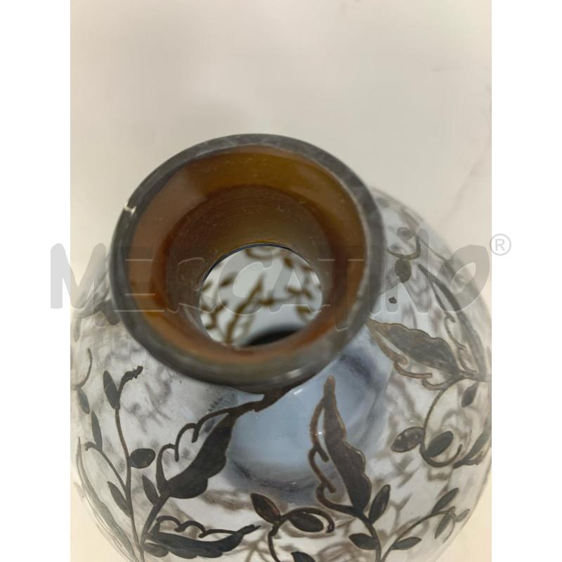 BOTTIGLIETTA PANCIUTA VETRO AZZ DEC SILVER RICCIOLI | Mercatino dell'Usato Roma re di roma 2