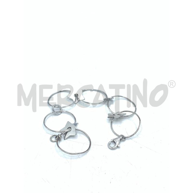 BRACCIALE ARG CERCHI STELLE | Mercatino dell'Usato Roma re di roma 1