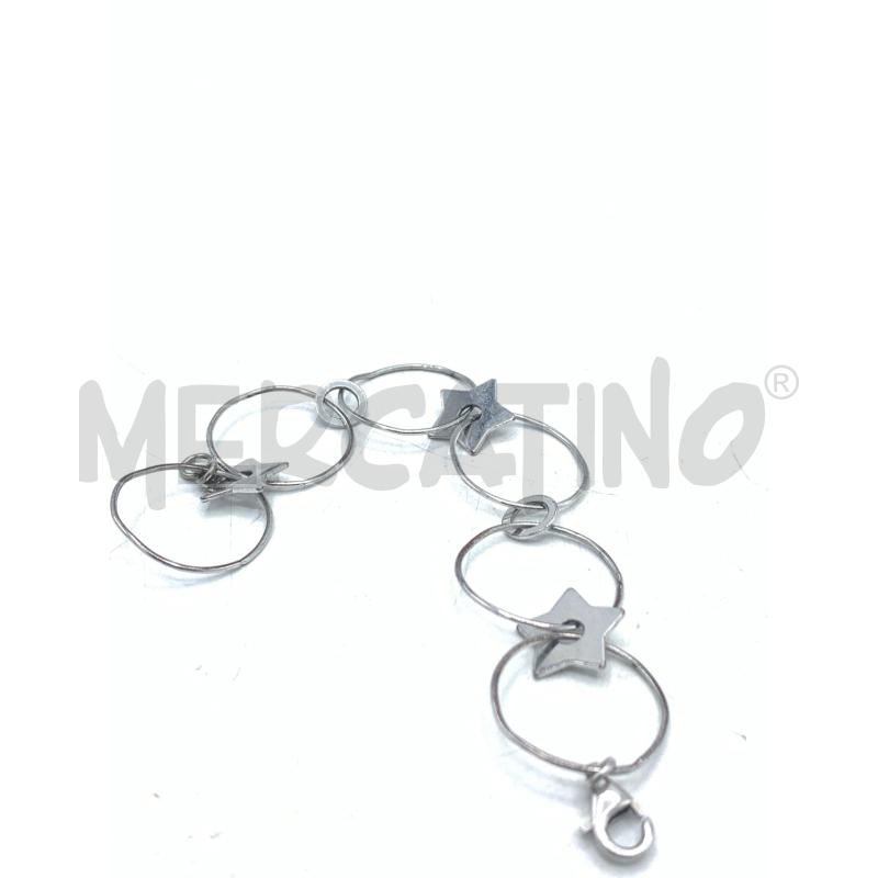 BRACCIALE ARG CERCHI STELLE | Mercatino dell'Usato Roma re di roma 3