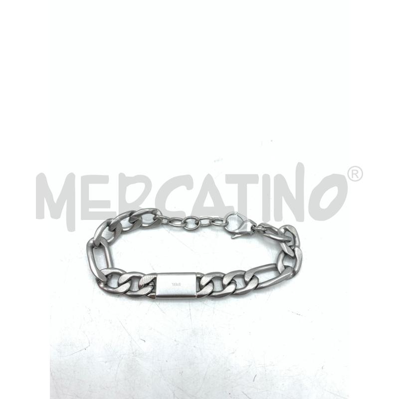 BRACCIALE ARMANI EXCHANGE MACRO CATENA ARGENTATA  | Mercatino dell'Usato Roma re di roma 2