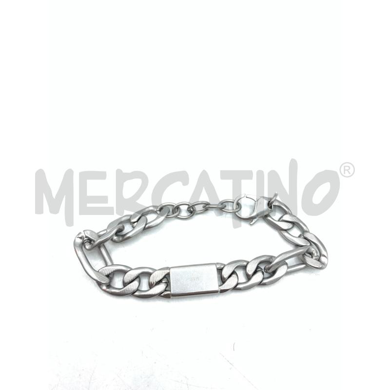BRACCIALE ARMANI EXCHANGE MACRO CATENA ARGENTATA  | Mercatino dell'Usato Roma re di roma 4