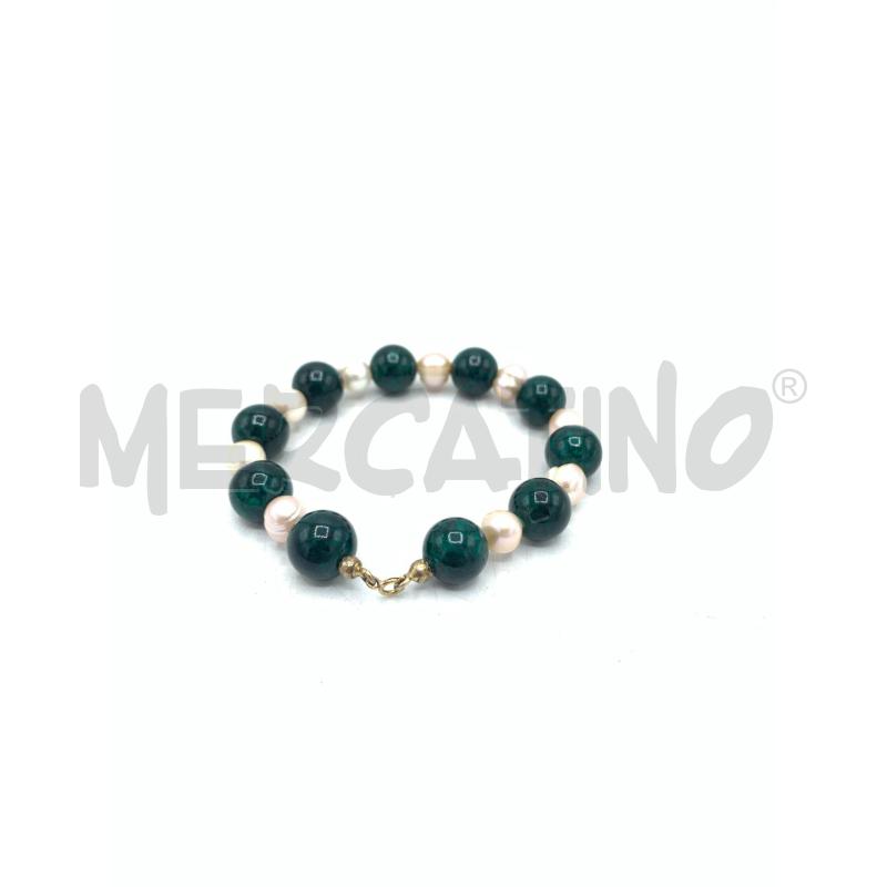 BRACCIALE DORAT PERLE GIADA | Mercatino dell'Usato Roma re di roma 2