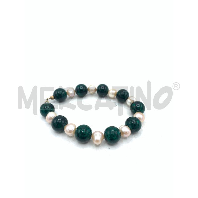 BRACCIALE DORAT PERLE GIADA | Mercatino dell'Usato Roma re di roma 3