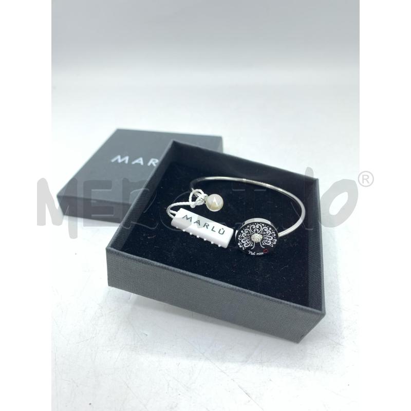 BRACCIALE MARLU ACCIAIO PERLA STRASS | Mercatino dell'Usato Roma re di roma 1