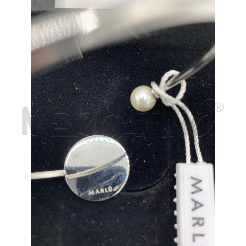 BRACCIALE MARLU ACCIAIO PERLA STRASS | Mercatino dell'Usato Roma re di roma 4