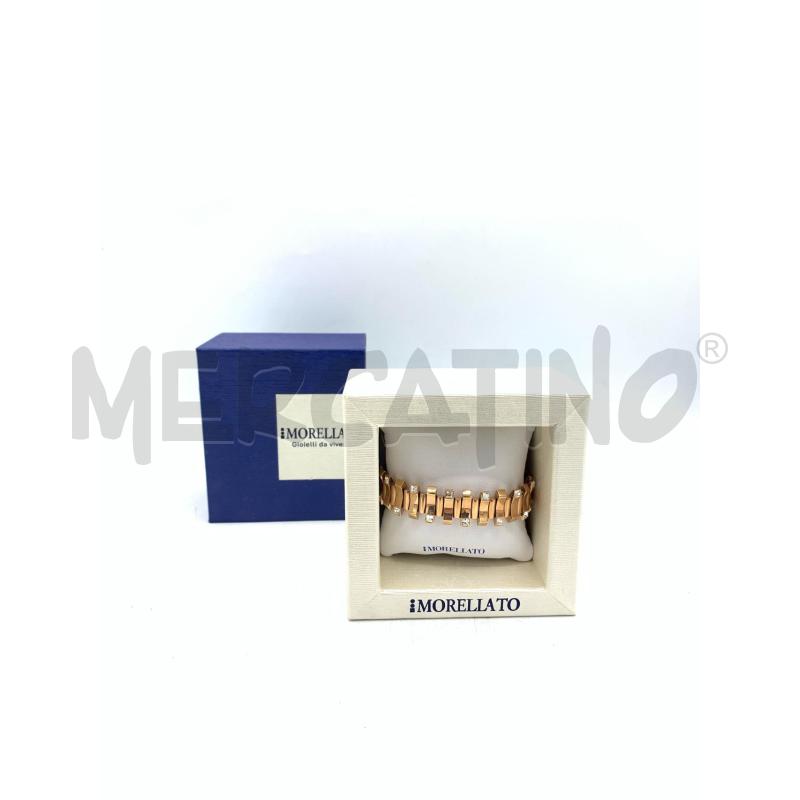 BRACCIALE MORELLATO ACCIAIO BRONZE STRASS | Mercatino dell'Usato Roma re di roma 1