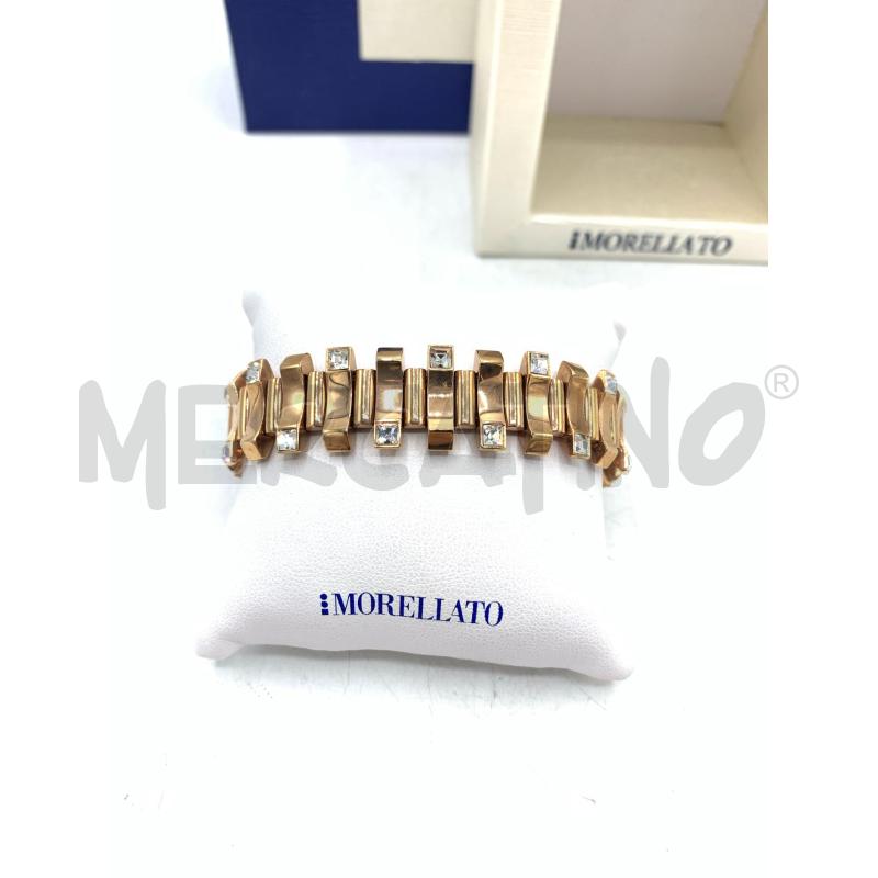 BRACCIALE MORELLATO ACCIAIO BRONZE STRASS | Mercatino dell'Usato Roma re di roma 2