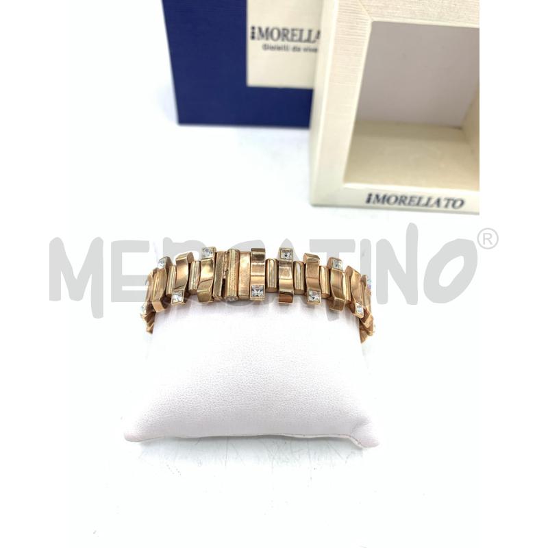 BRACCIALE MORELLATO ACCIAIO BRONZE STRASS | Mercatino dell'Usato Roma re di roma 3
