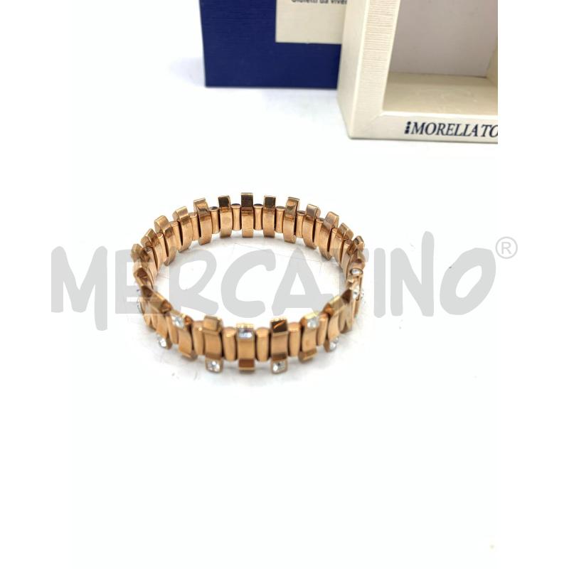 BRACCIALE MORELLATO ACCIAIO BRONZE STRASS | Mercatino dell'Usato Roma re di roma 4