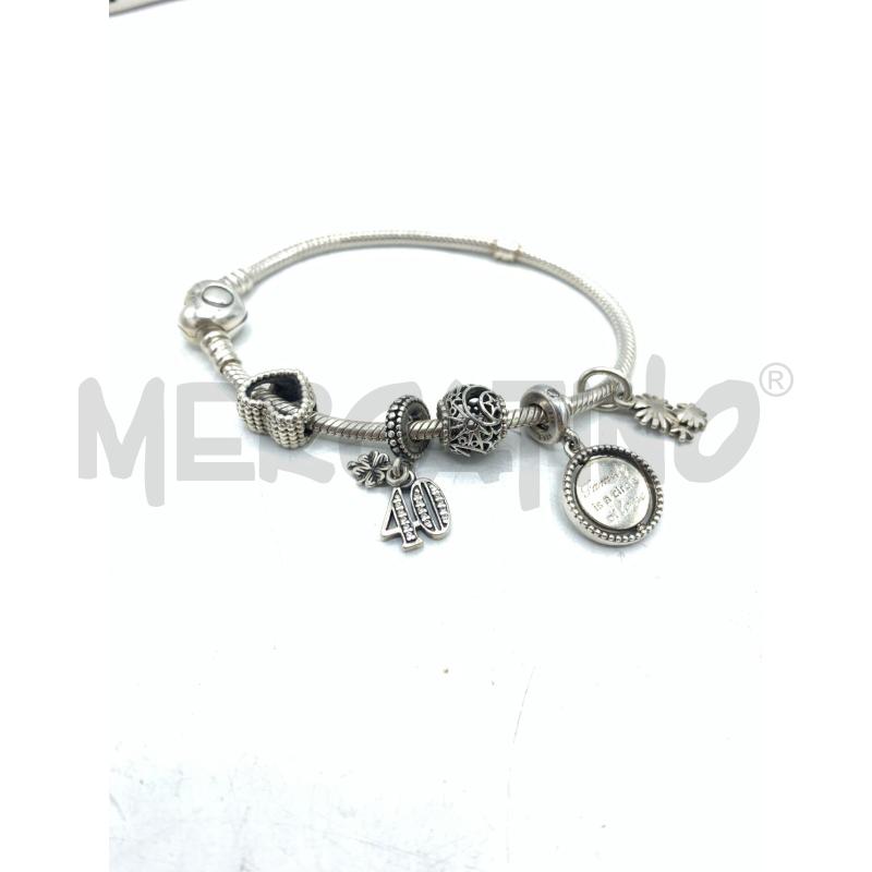 BRACCIALE PANDORA 925 +5 CHARMS  | Mercatino dell'Usato Roma re di roma 2