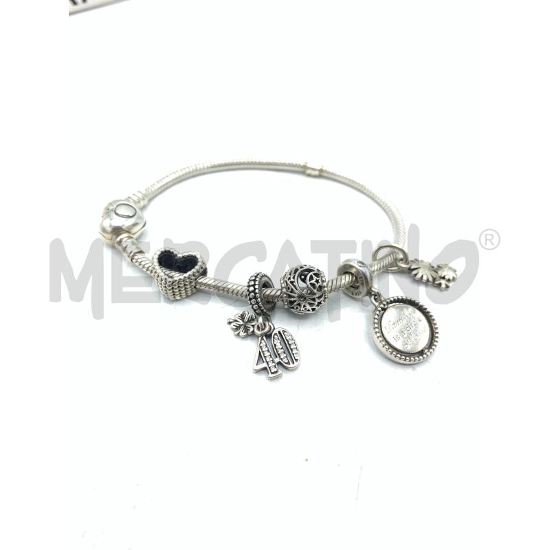 BRACCIALE PANDORA 925 +5 CHARMS  | Mercatino dell'Usato Roma re di roma 3