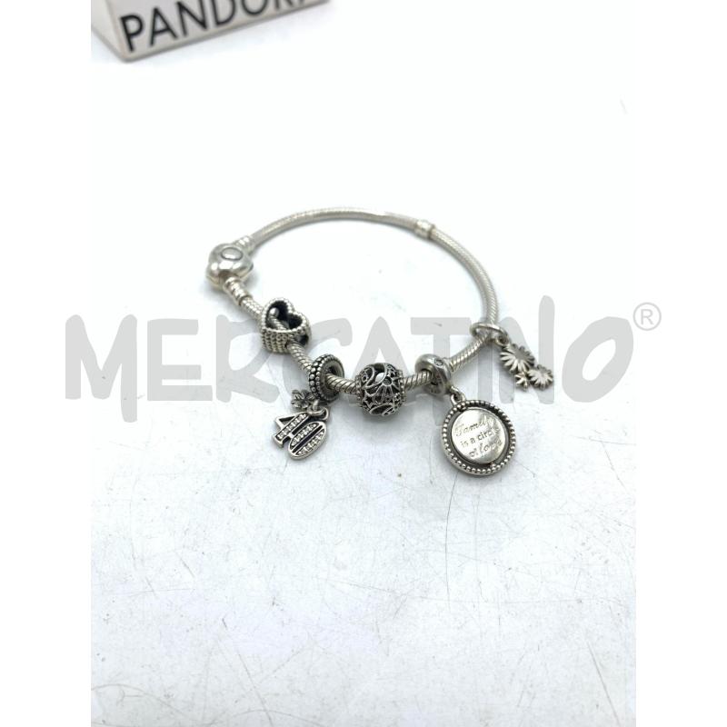 BRACCIALE PANDORA 925 +5 CHARMS  | Mercatino dell'Usato Roma re di roma 4