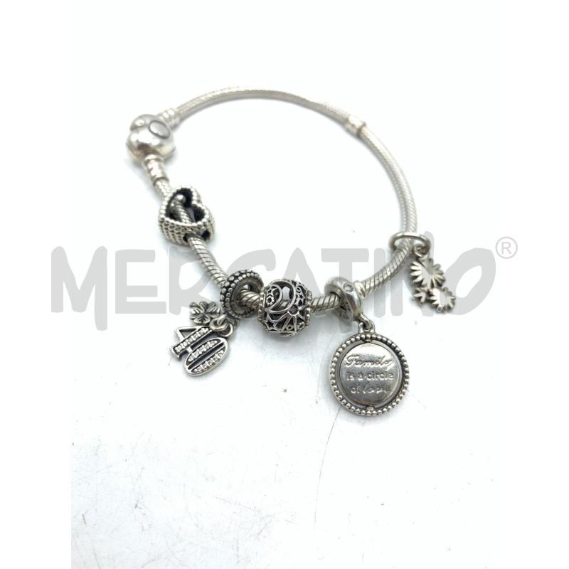 BRACCIALE PANDORA 925 +5 CHARMS  | Mercatino dell'Usato Roma re di roma 5