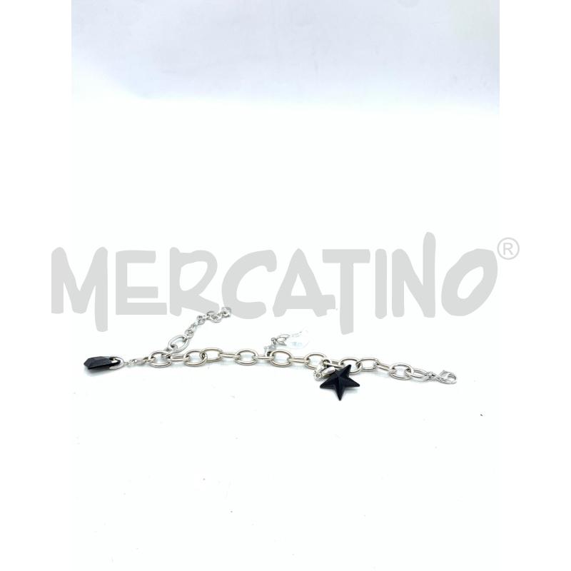 BRACCIALE SWAROVSKI CERCHI CHARM NERI | Mercatino dell'Usato Roma re di roma 1
