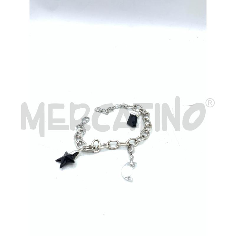 BRACCIALE SWAROVSKI CERCHI CHARM NERI | Mercatino dell'Usato Roma re di roma 2