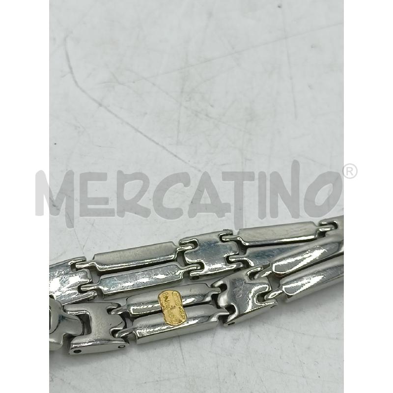 BRACCIALE ZOPPINI ACCIAIO PLACCATO ORO 18K | Mercatino dell'Usato Roma re di roma 2