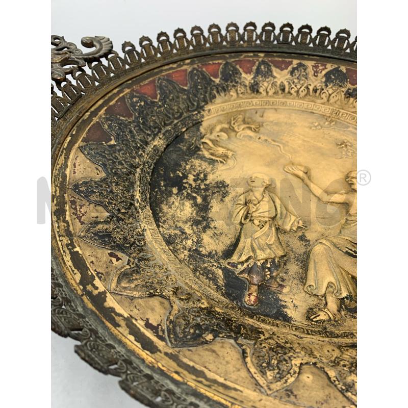 BRACIERE ALTORILIEVO '800 4 PIEDINI  | Mercatino dell'Usato Roma re di roma 2